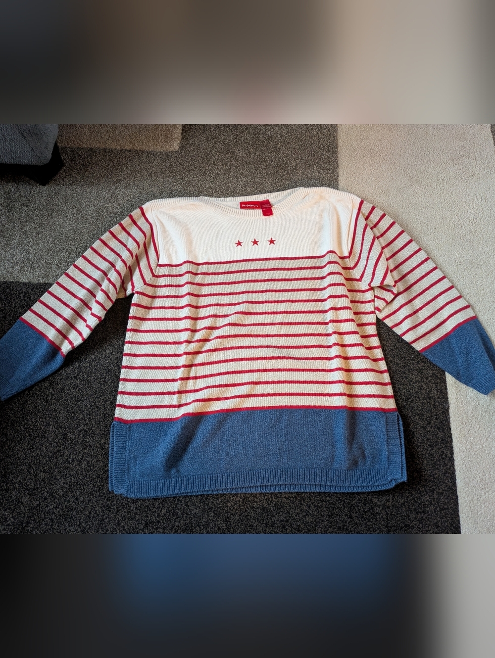 Striped Star Sweater